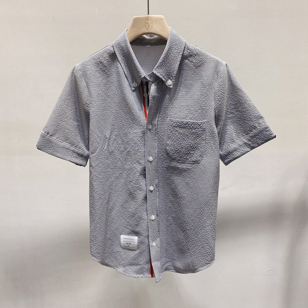 Thom Browne Women's Puppy Embroidered Short Sleeve Shirt