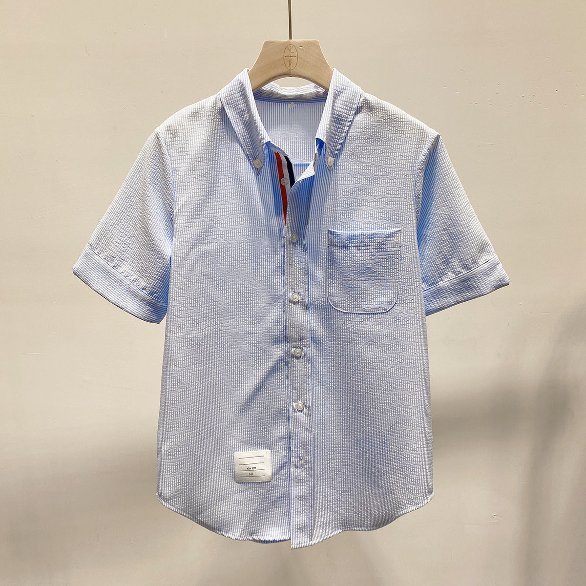Thom Browne Women's Puppy Embroidered Short Sleeve Shirt