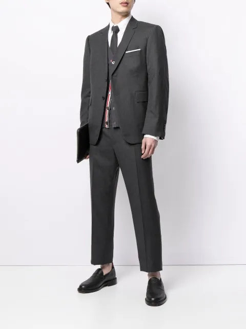 Thom Browne 4-Bar V-neck merino cardigan