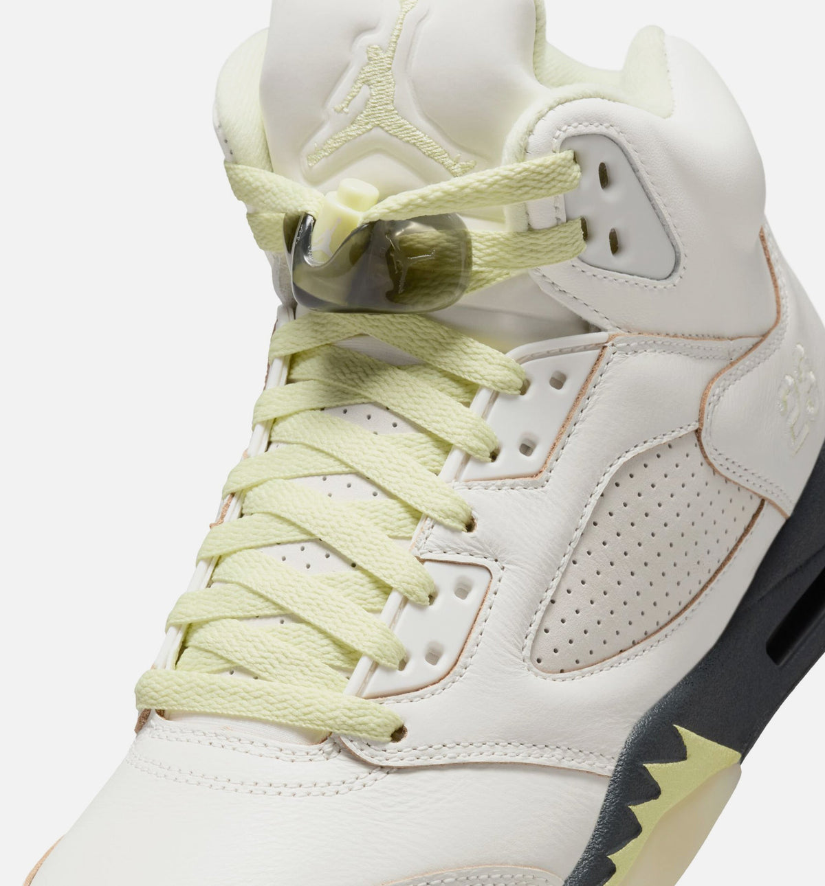 Air Jordan 5 Retro Luminous Green Women's Sneakers - Sail / Luminous Green / Anthracite