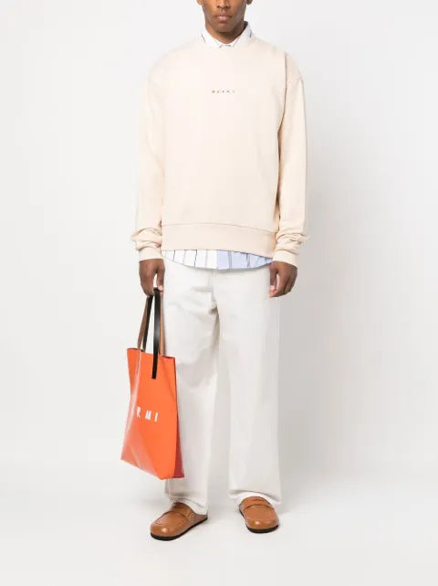 Marni logo-print crew-neck sweatshirt