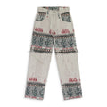Beige Naranja Double Cloth Denim Pants