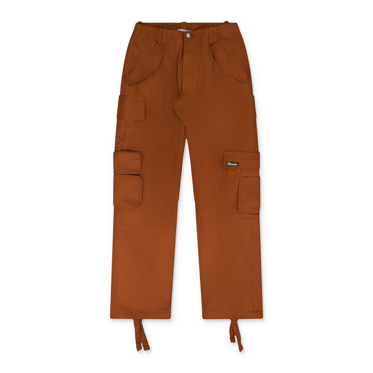 Orange Suiting Cargo Pants