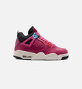 Air Jordan 4 Retro She's A Star Grade School Lifestyle Shoes - Beet Red/Desert Pink/Off Noir/Chalk