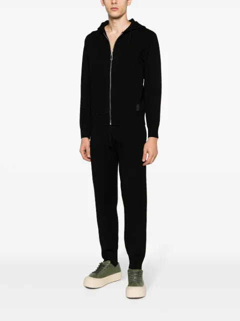 SANDRO zip-up long-sleeved hoodie