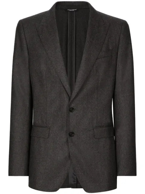 Dolce & Gabbana single-breasted virgin-wool blazer
