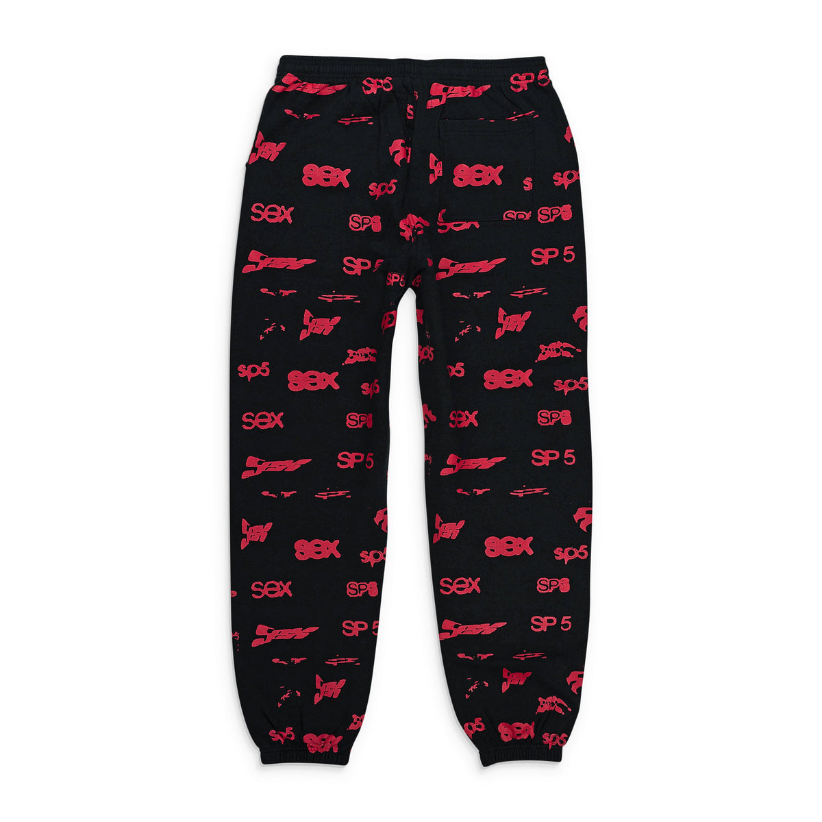 ALL OVER PRINT BLACK, RED JOGGER & SWEATPANTS