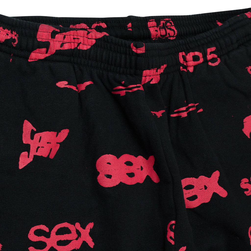ALL OVER PRINT BLACK, RED JOGGER & SWEATPANTS