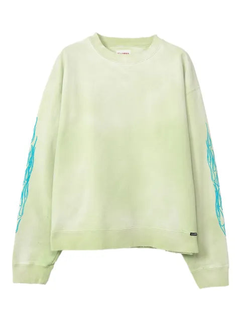 KAMIYA  flame-printed cotton sweater