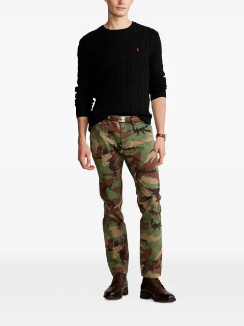 Polo Ralph Lauren Pony-detail cable-knit sweater
