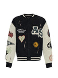 AllSaints Chase intarsia-knit distressed cardigan