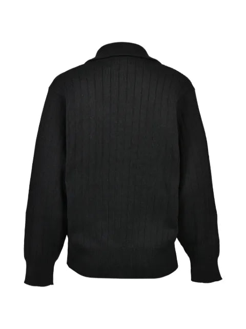 BREATH DRIVERS ribbed-knit zip-up cardigan