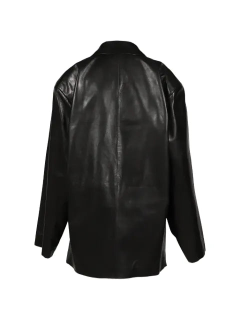 Fear Of God leather oversized-lapel jacket