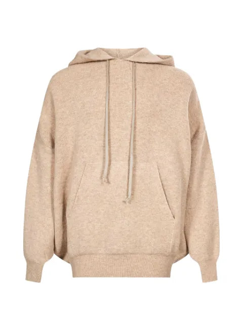 Rick Owens drawstring-hood pouch-pocket hoodie