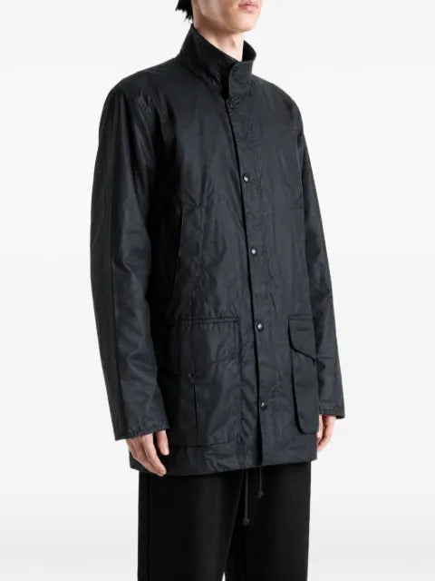 Barbour waxed-finish multi-pocket jacket