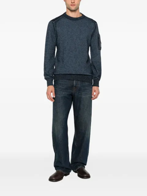 C.P. Company Lens-detail ribbed-trim sweater