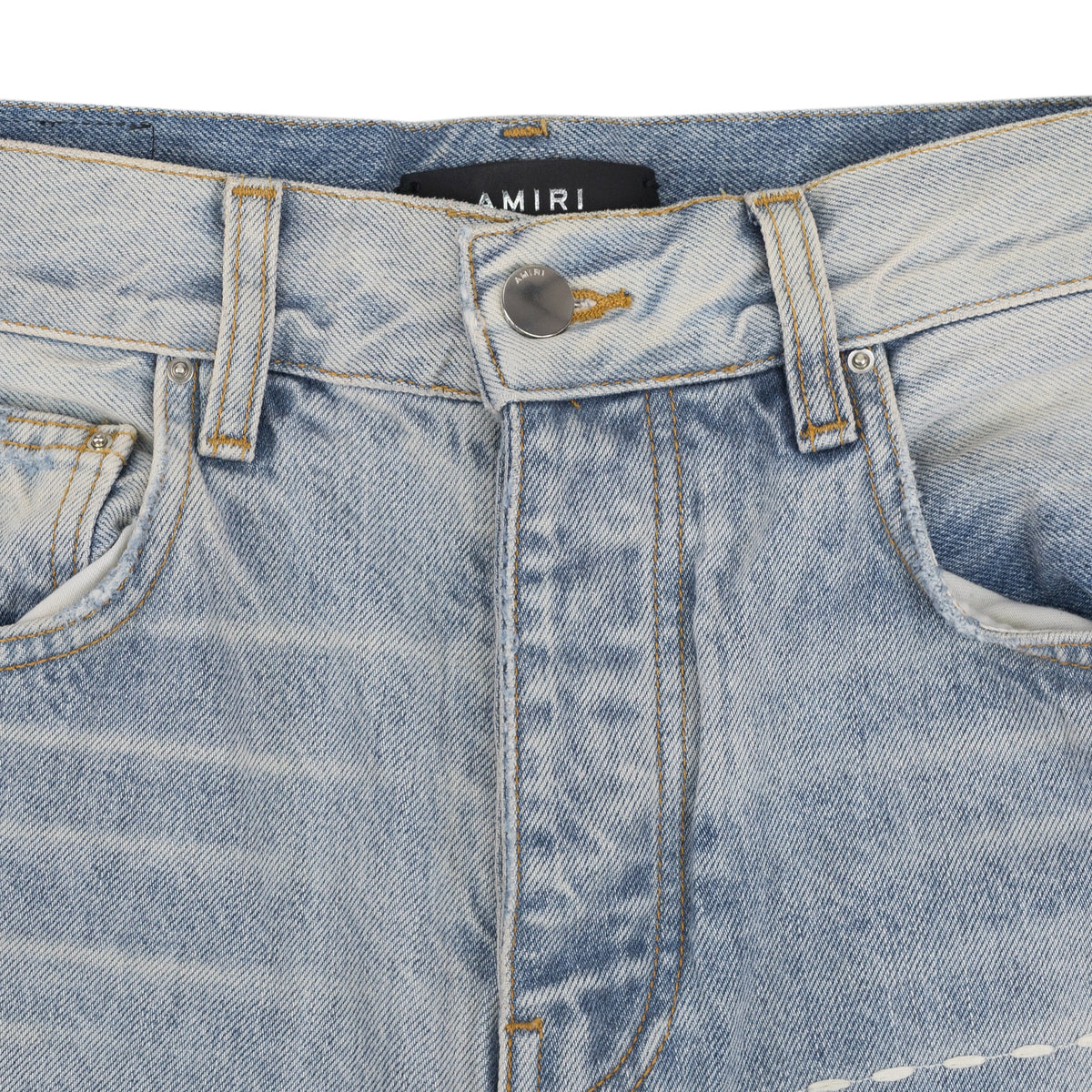 Stone Indigo MA Bar Logo Straight Jeans