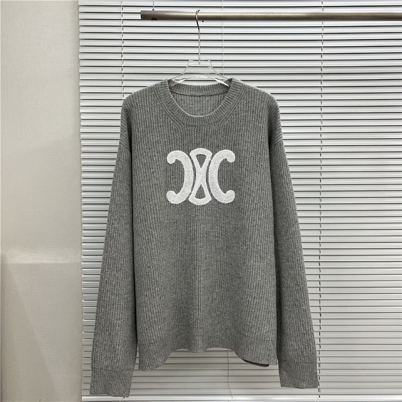 CEC1  Autumn and winter new high-quality men's and women's fashion brand new sweater jacquard letter clothing