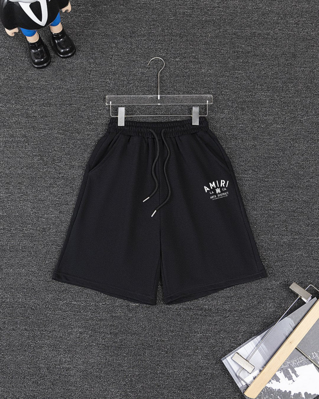 Amiri Short‑Sleeve T‑Shirt & Drawstring Shorts Two‑Piece Outfit Set
