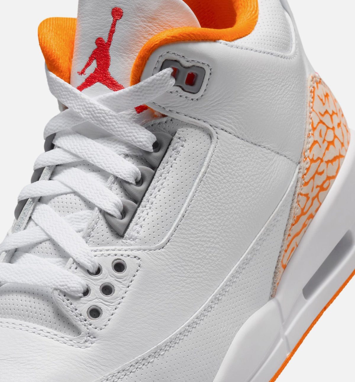 Air Jordan 3 Retro Orange Citrus Women's Shoes - White Multicolor