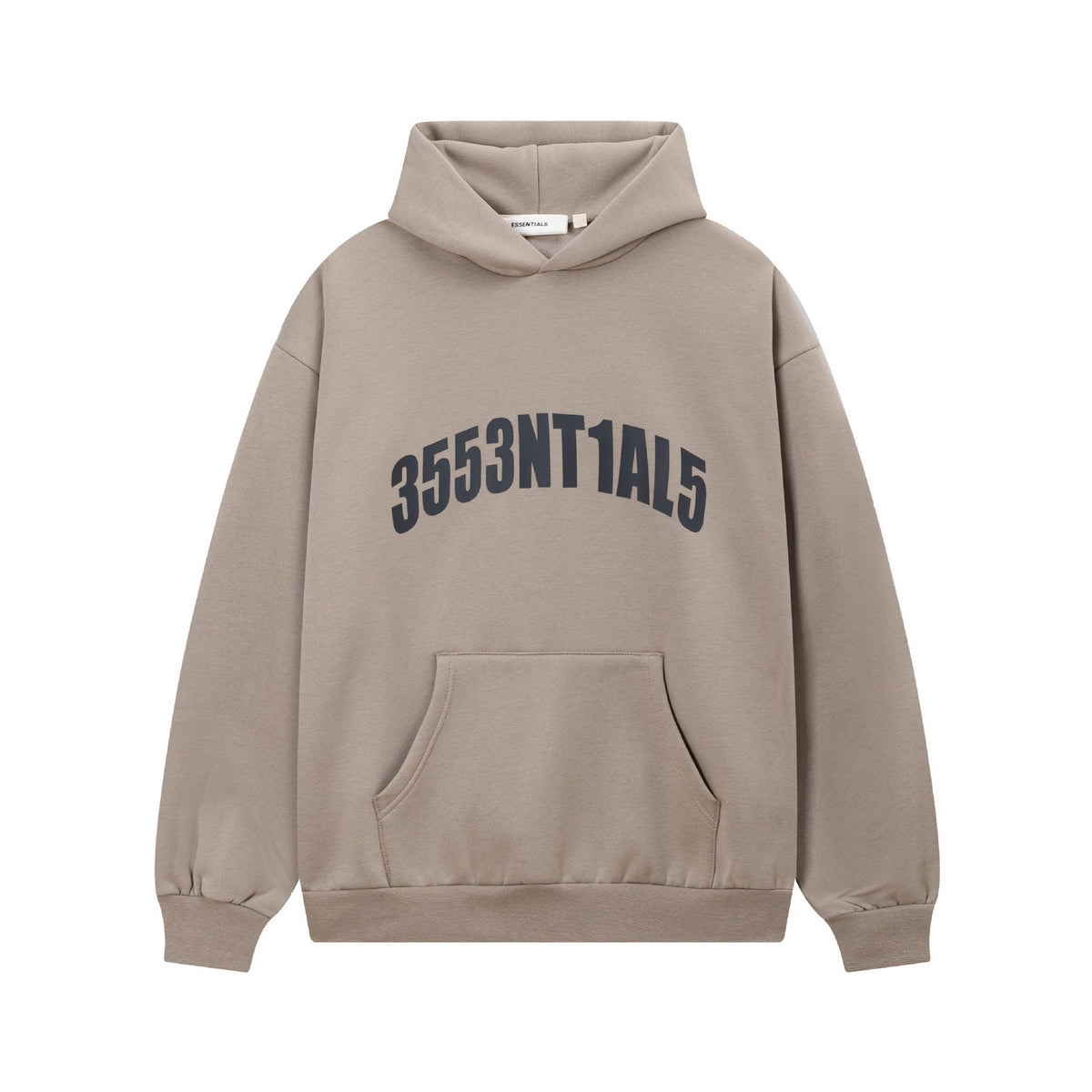 Fear Of God Essentials Rubber Print Letter Pullover Hoodie Unisex