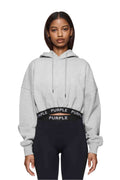Heather Cropped Hoodie