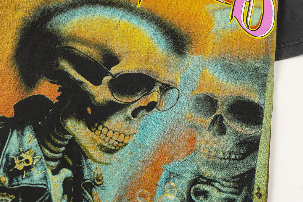 Godspeed Skeleton Graphic Washed Black T-Shirt