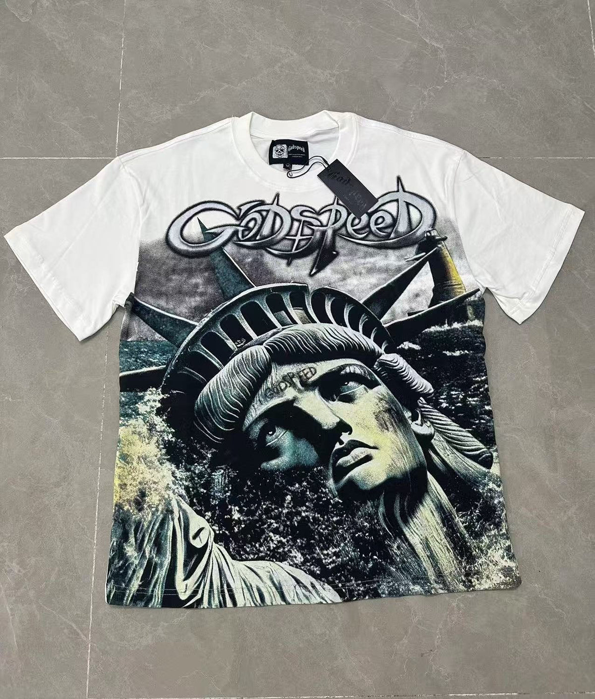 Godspeed Statue Graphic T-Shirt