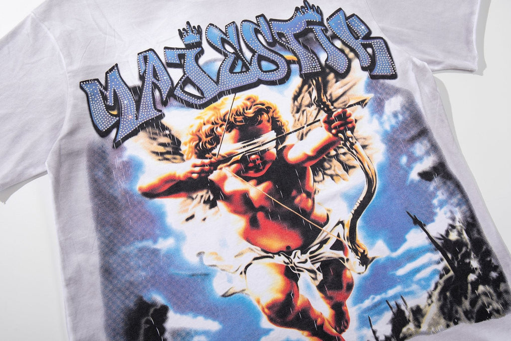 MAJESTIK Cherub Graphic Short-Sleeve T-Shirt
