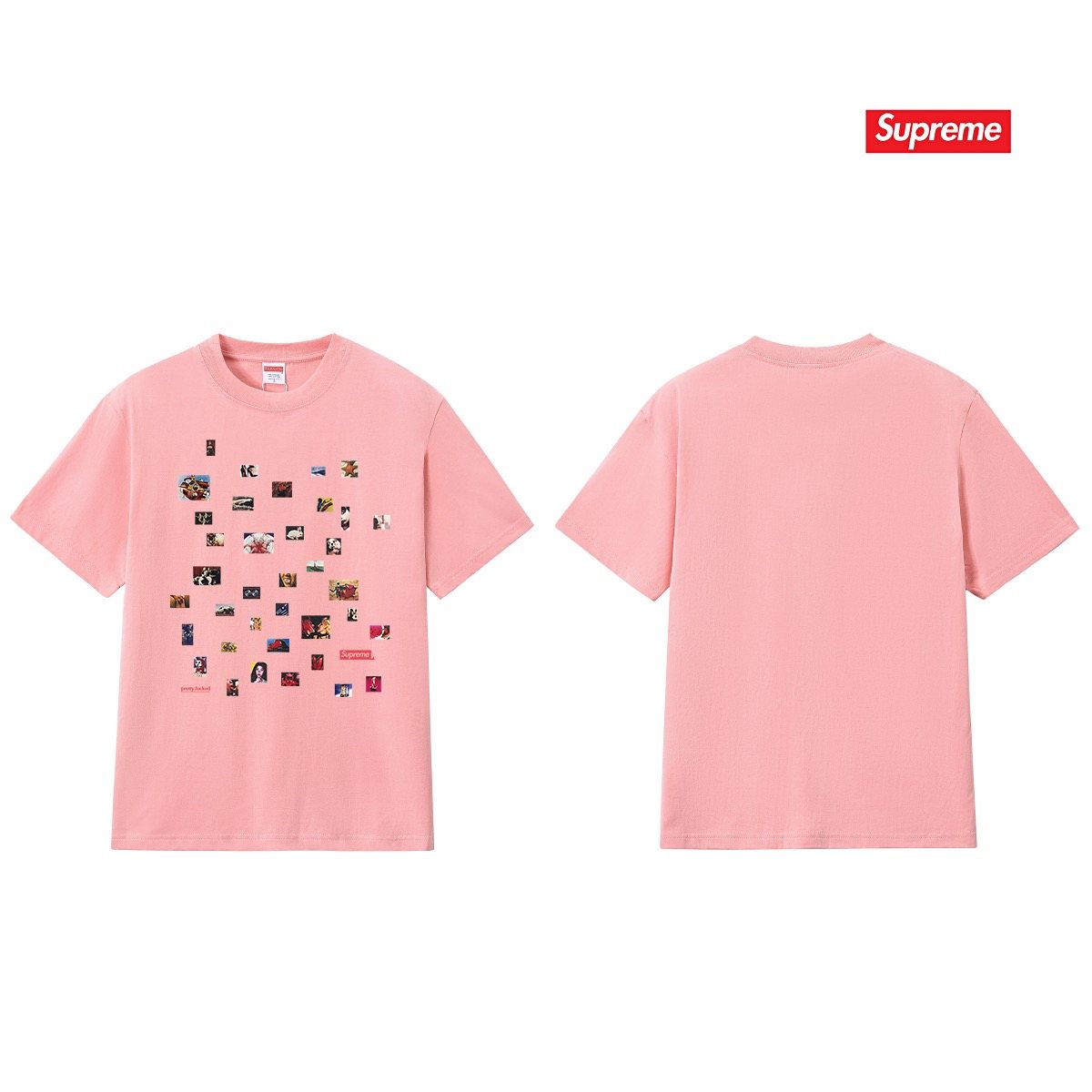 Supreme Photo Collage Graphic T-Shirt