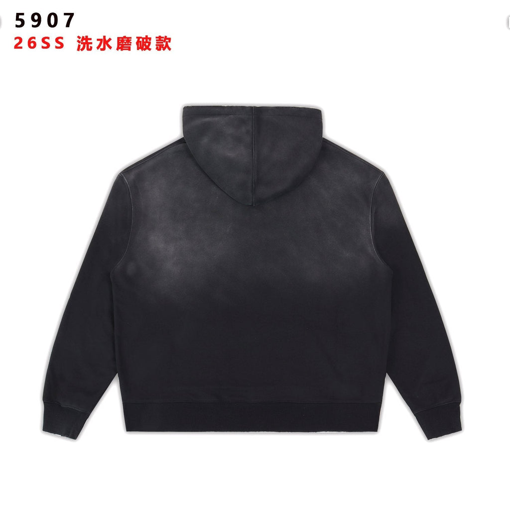 Valley Dreams Starburst Graphic Washed Black Hoodie