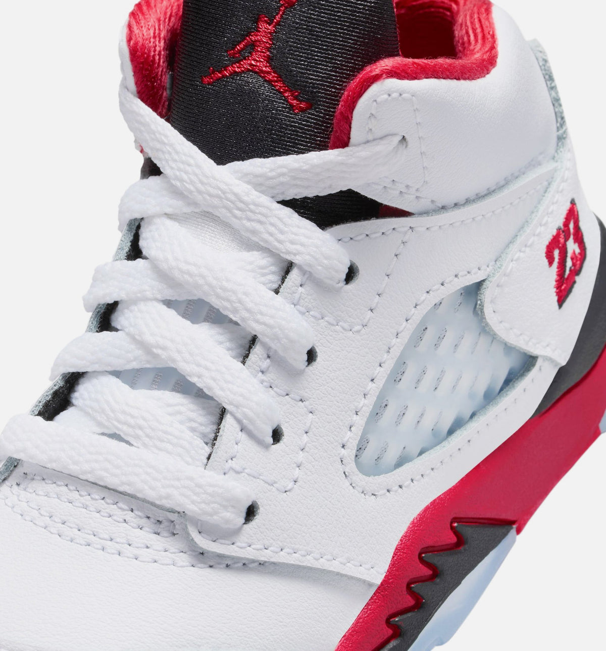 Air Jordan 5 Retro Fire Red Infant Sneakers - Fire Red/White