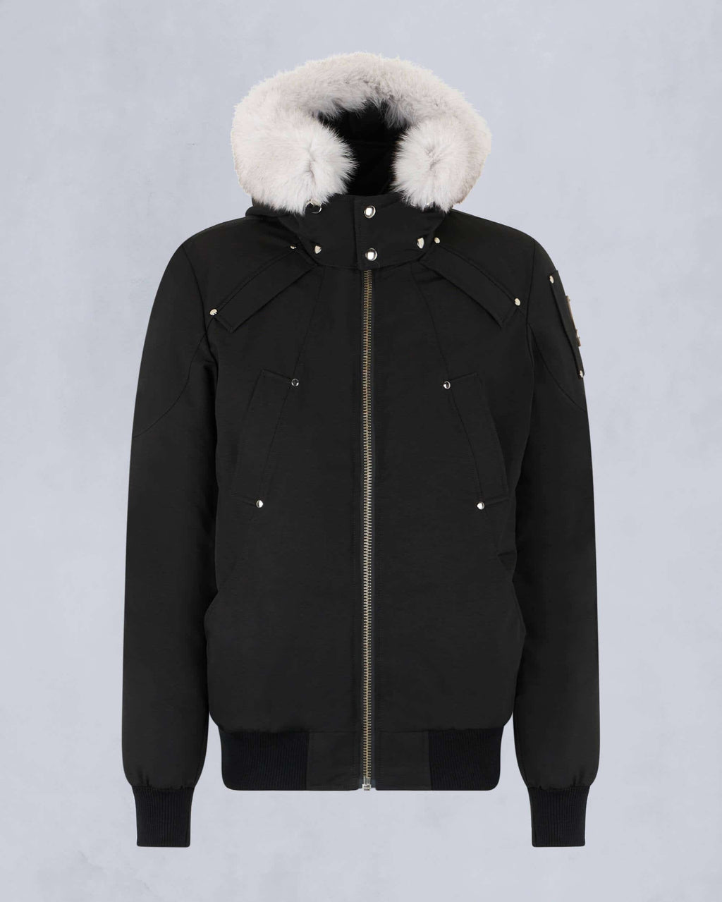 Moose Knuckles Original Ballistic Neoshear Bomber Jacket Black