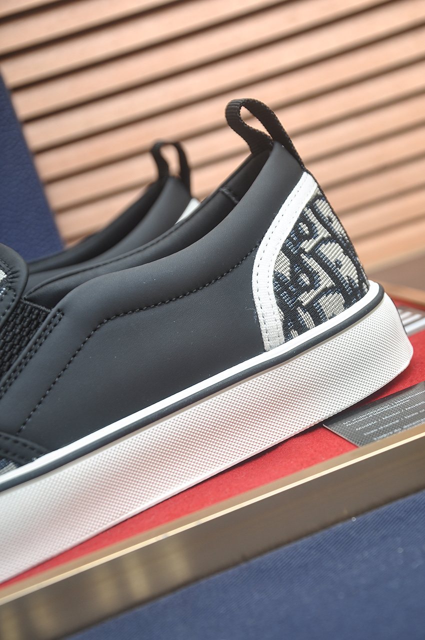 Dior Patterned Slip-On Sneakers