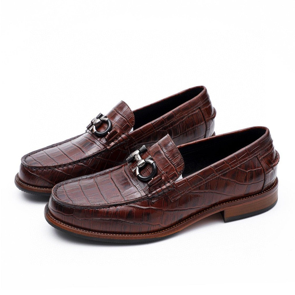 Salvatore Ferragamo Men's Dark Brown Bit Loafers