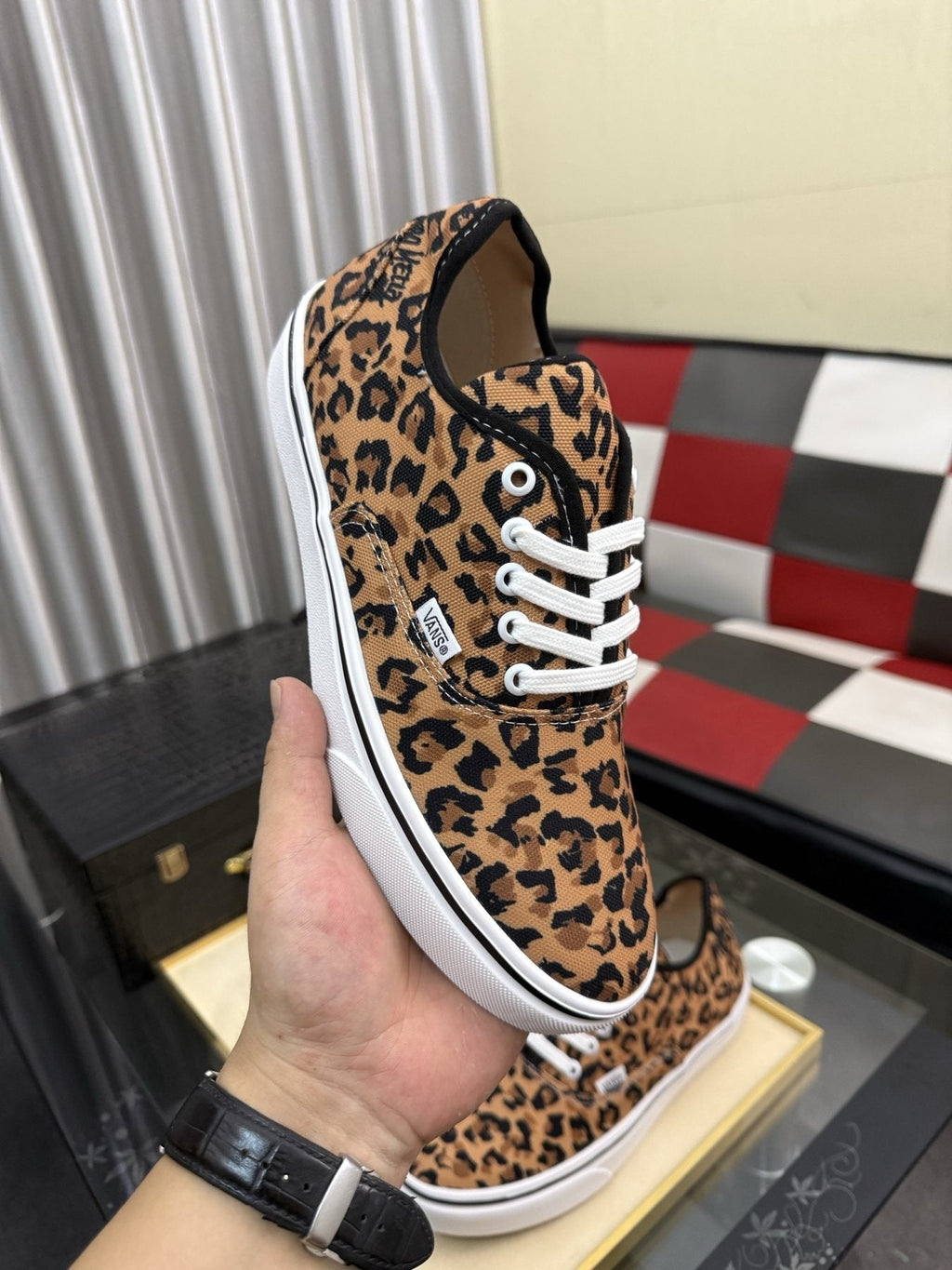 Vans Leopard Print Low-Top Sneakers