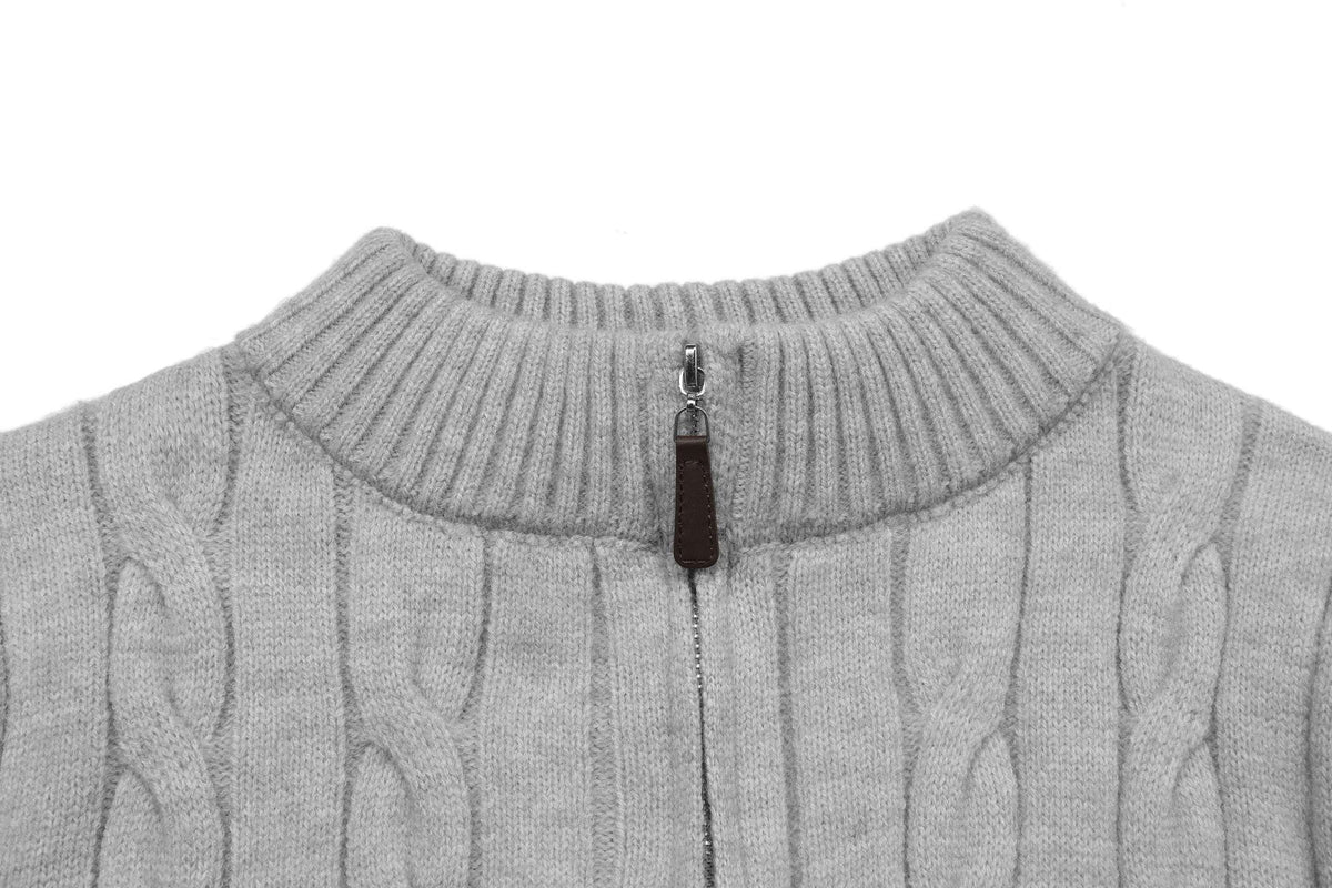 Ralph Lauren Cable-Knit Quarter-Zip Sweater