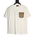 Gucci Monogram-Style Pocket-Patch Short-Sleeve T-Shirt - Cream